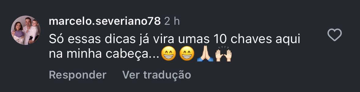 Depoimento de participante