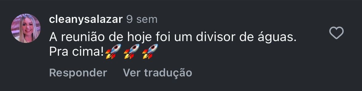 Depoimento de participante