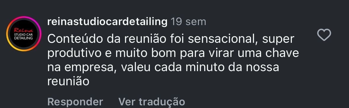 Depoimento de participante