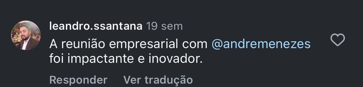 Depoimento de participante