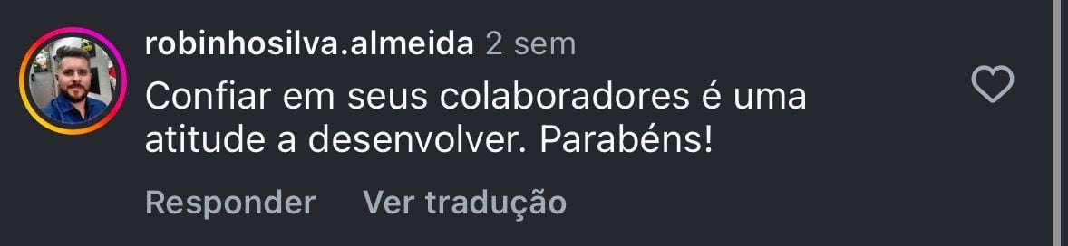 Depoimento de participante