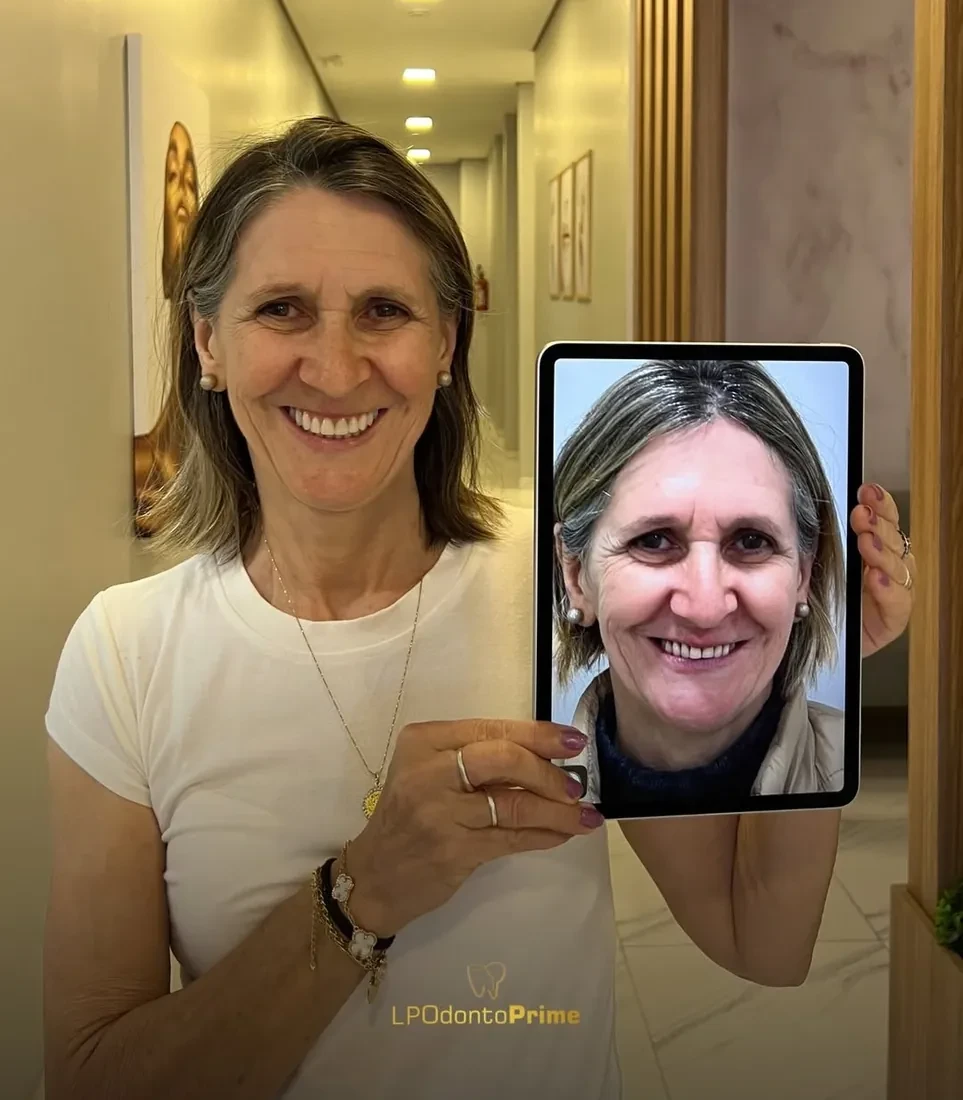 Resultado de paciente — antes e depois