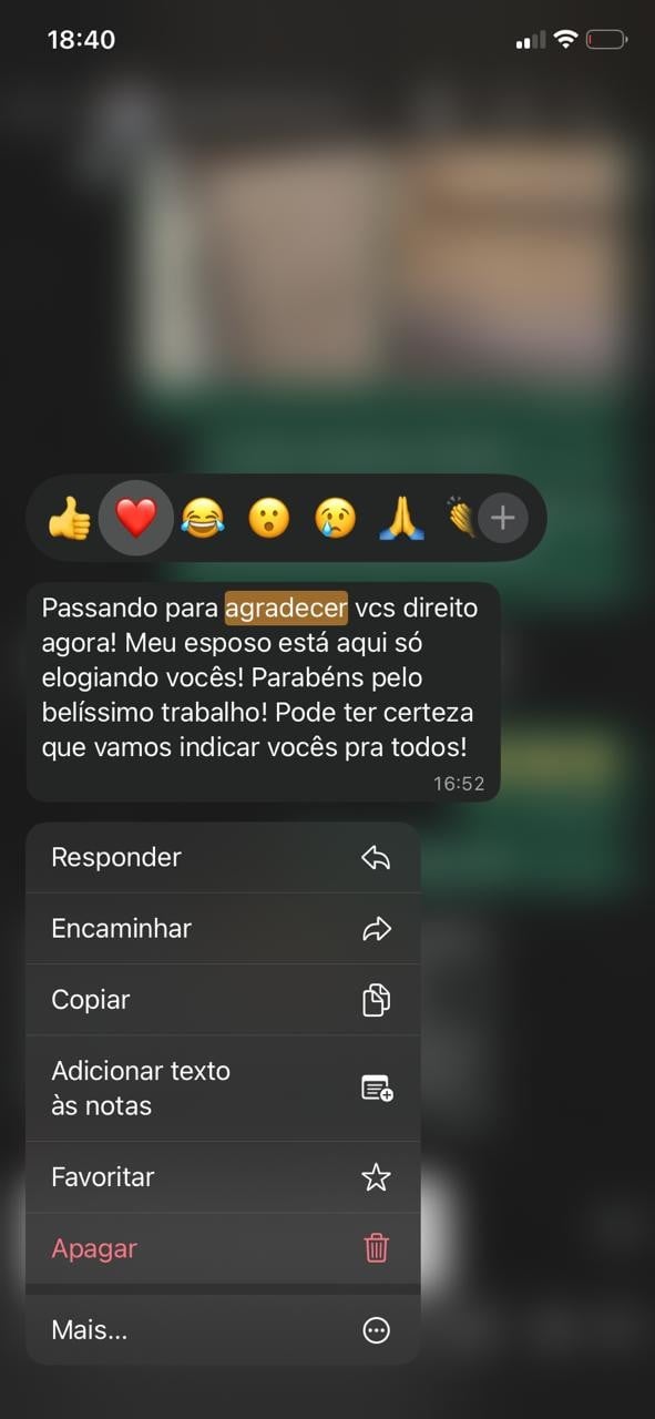 Depoimento de cliente