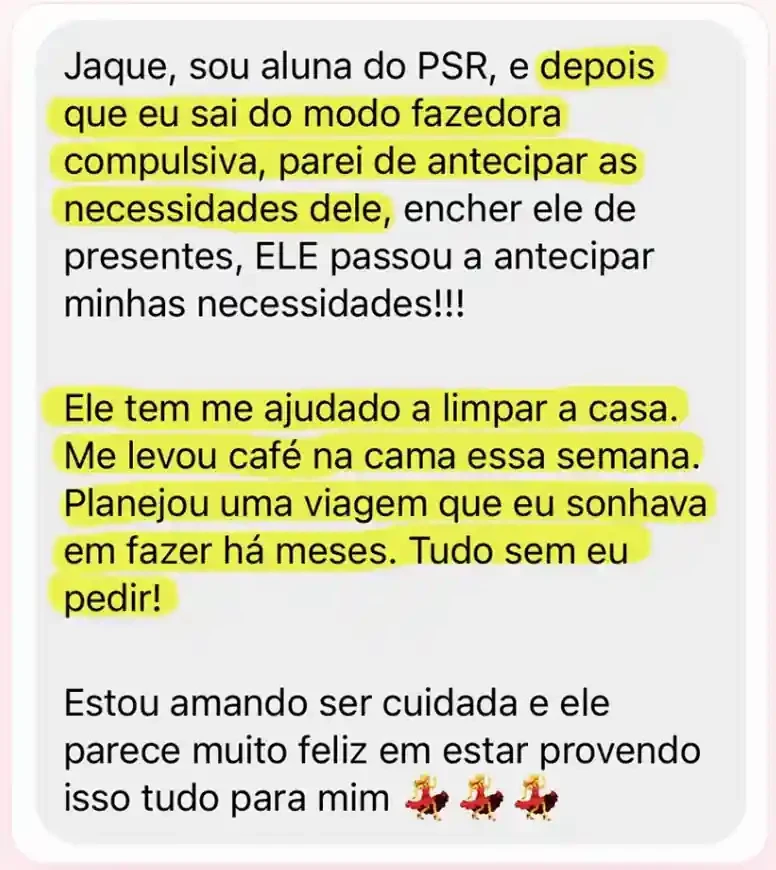 Depoimento de aluna: saí do modo fazedora.