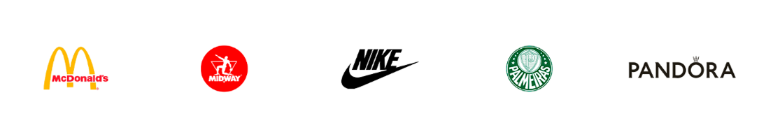 McDonald's, Midway, Nike, Palmeiras e Pandora