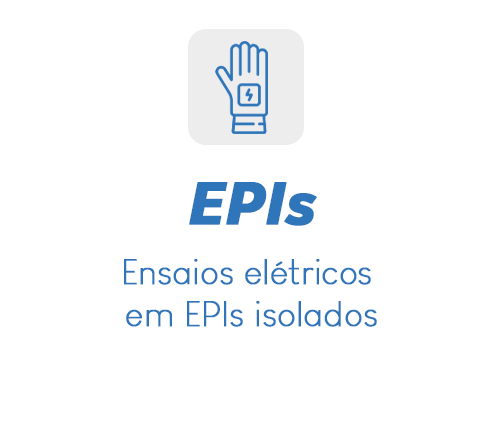 Ensaios em ferramentas e equipamentos isolados