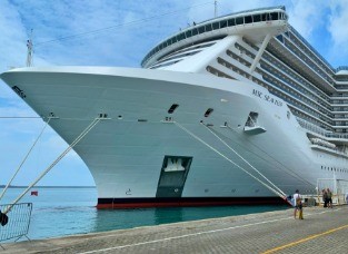 Navio de cruzeiro no mar