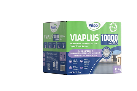 Caixa do Viaplus 10000 com aplicação em laje
