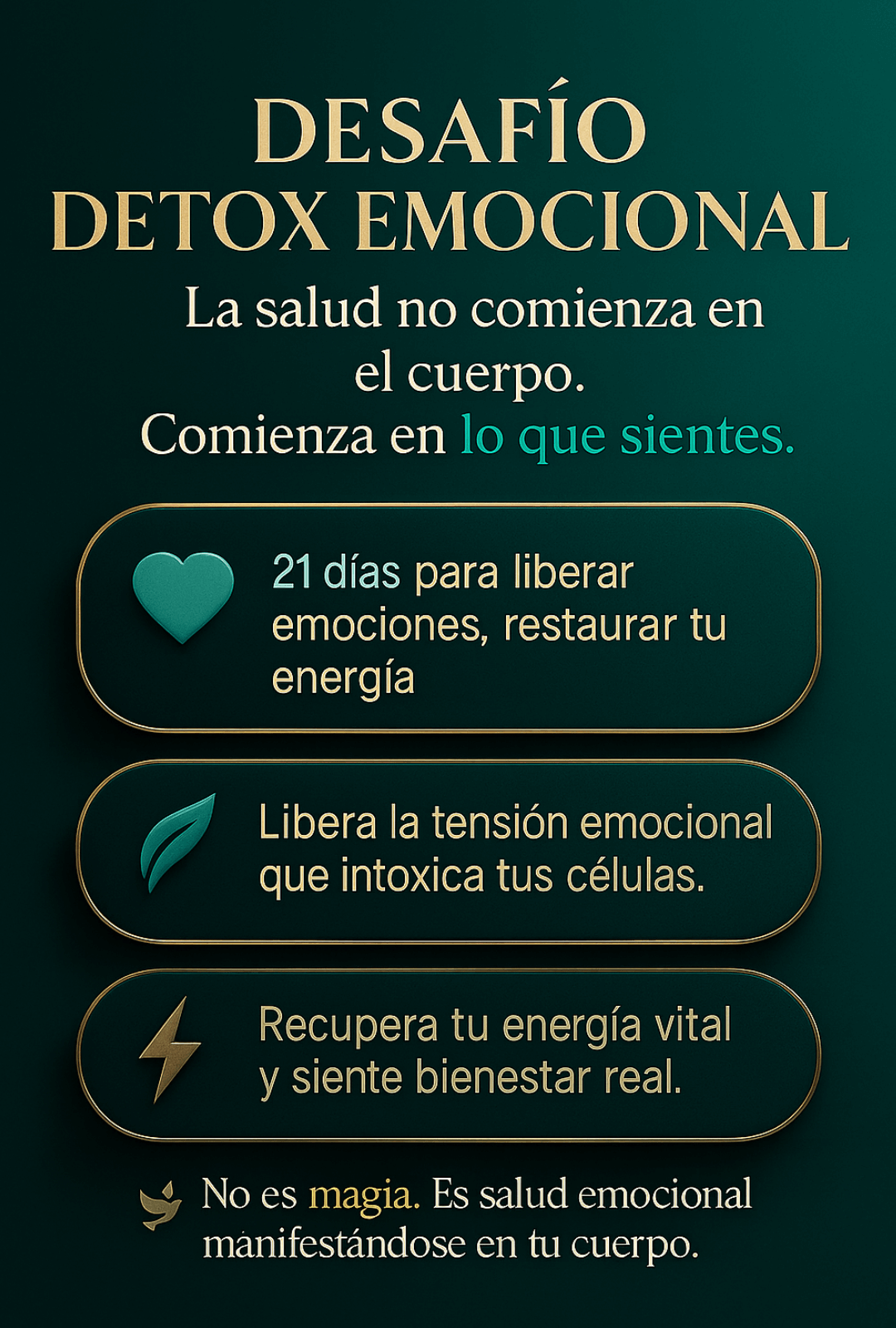 Sana tu mente - Desafío Detox Emocional