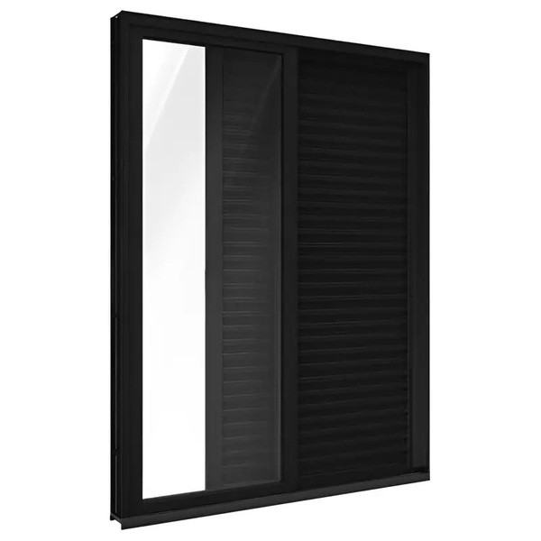 Porta de correr veneziana 3 folhas linha suprema (BÁSICA) 1200x2100