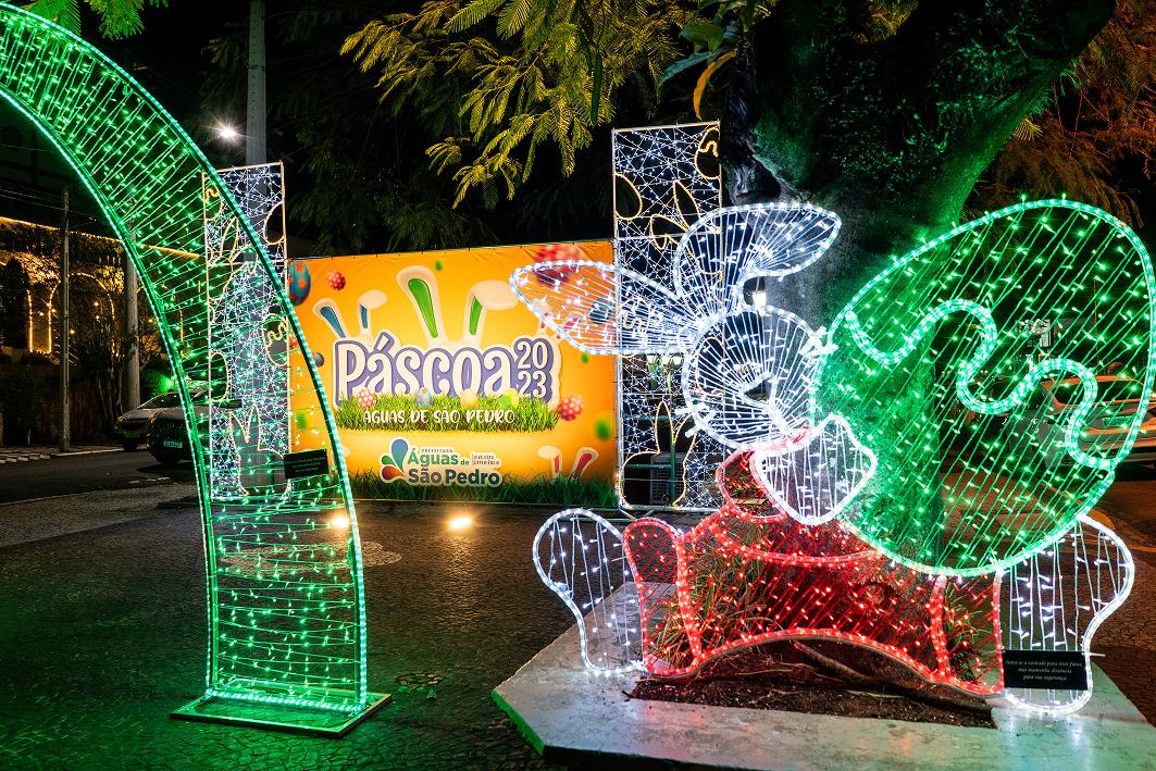 Decoração de páscoa em Águas de São Pedro