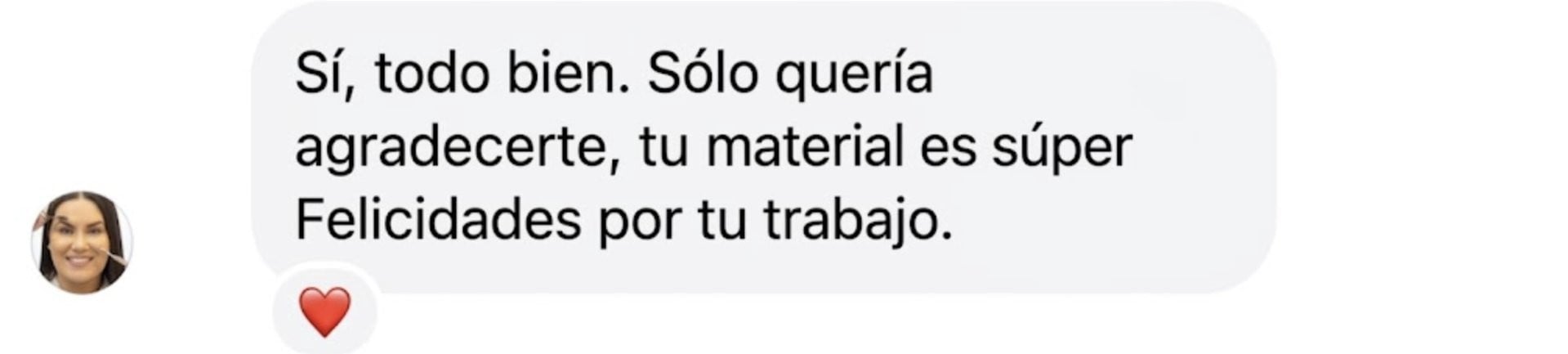 Feedback de alumna