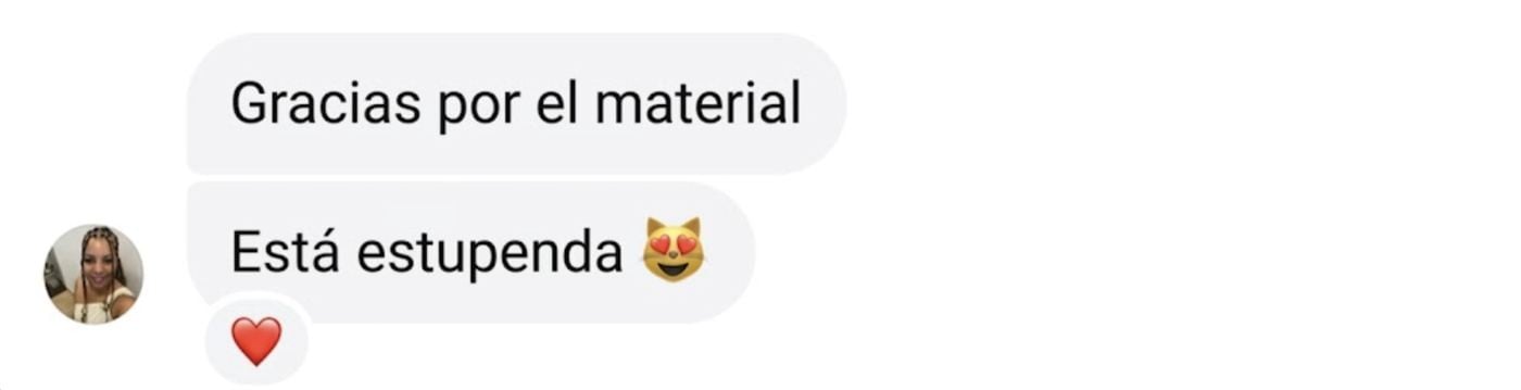 Feedback de alumna