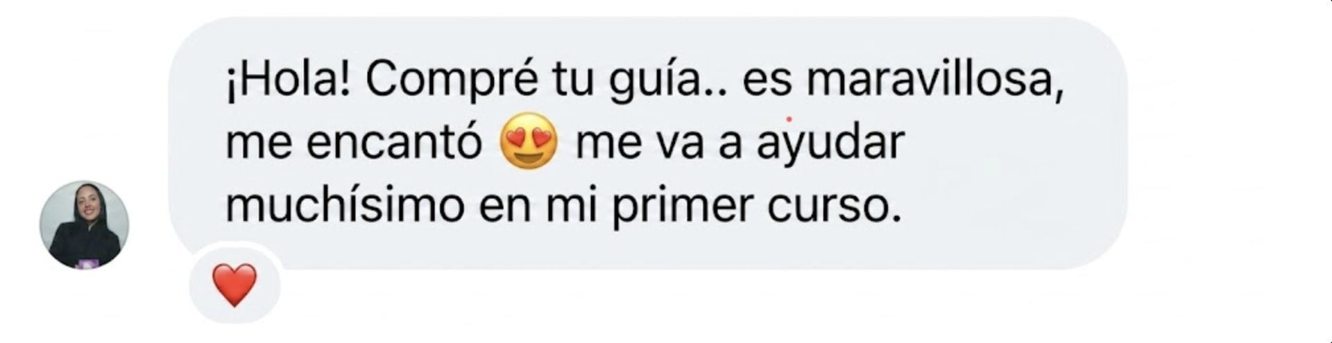 Feedback de alumna