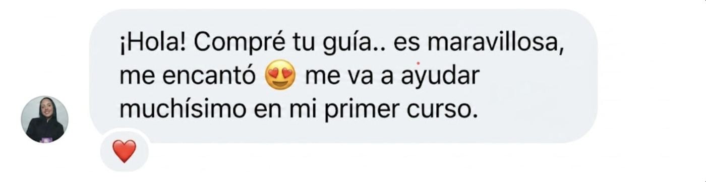 Feedback de alumna