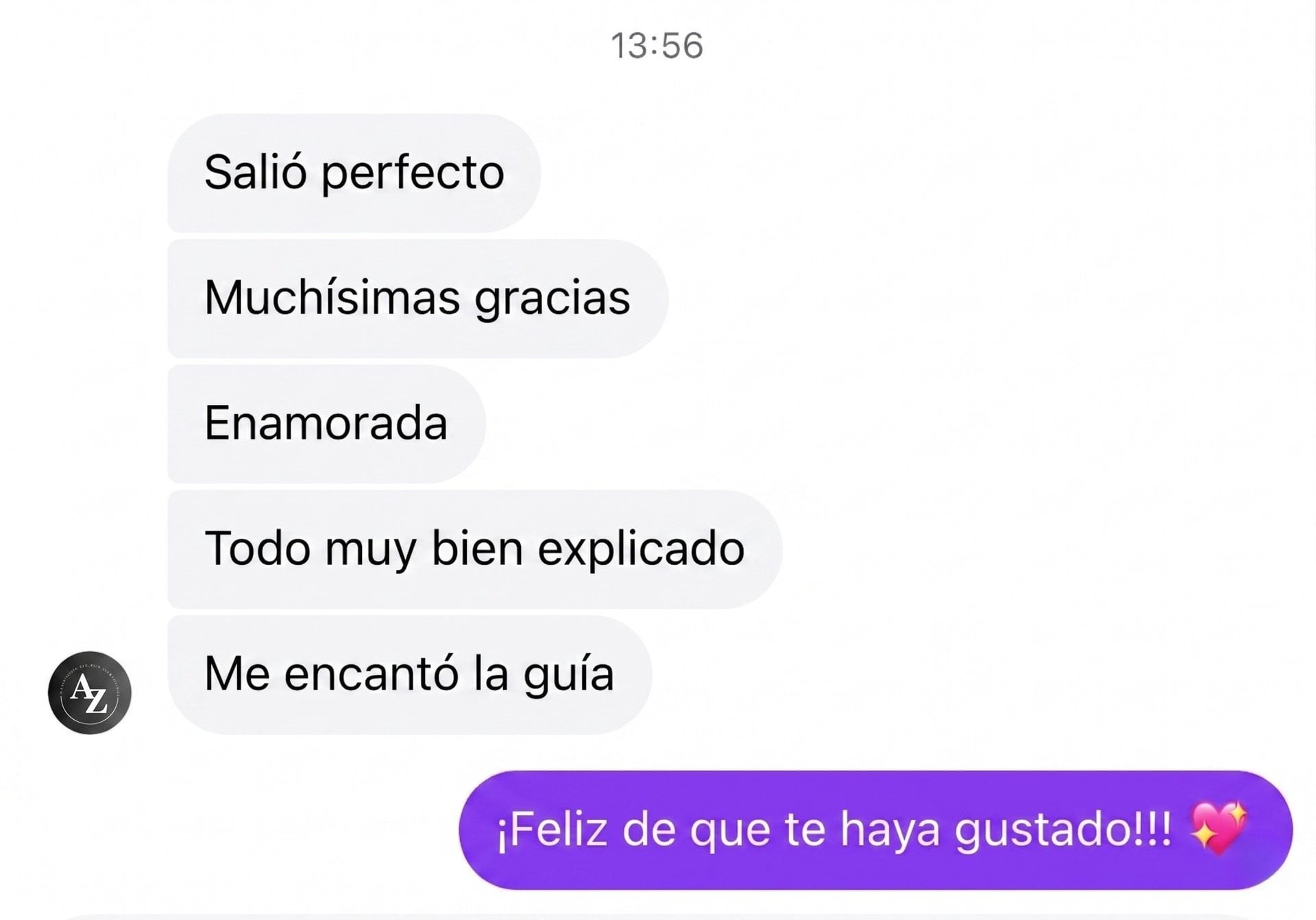 Feedback de alumna