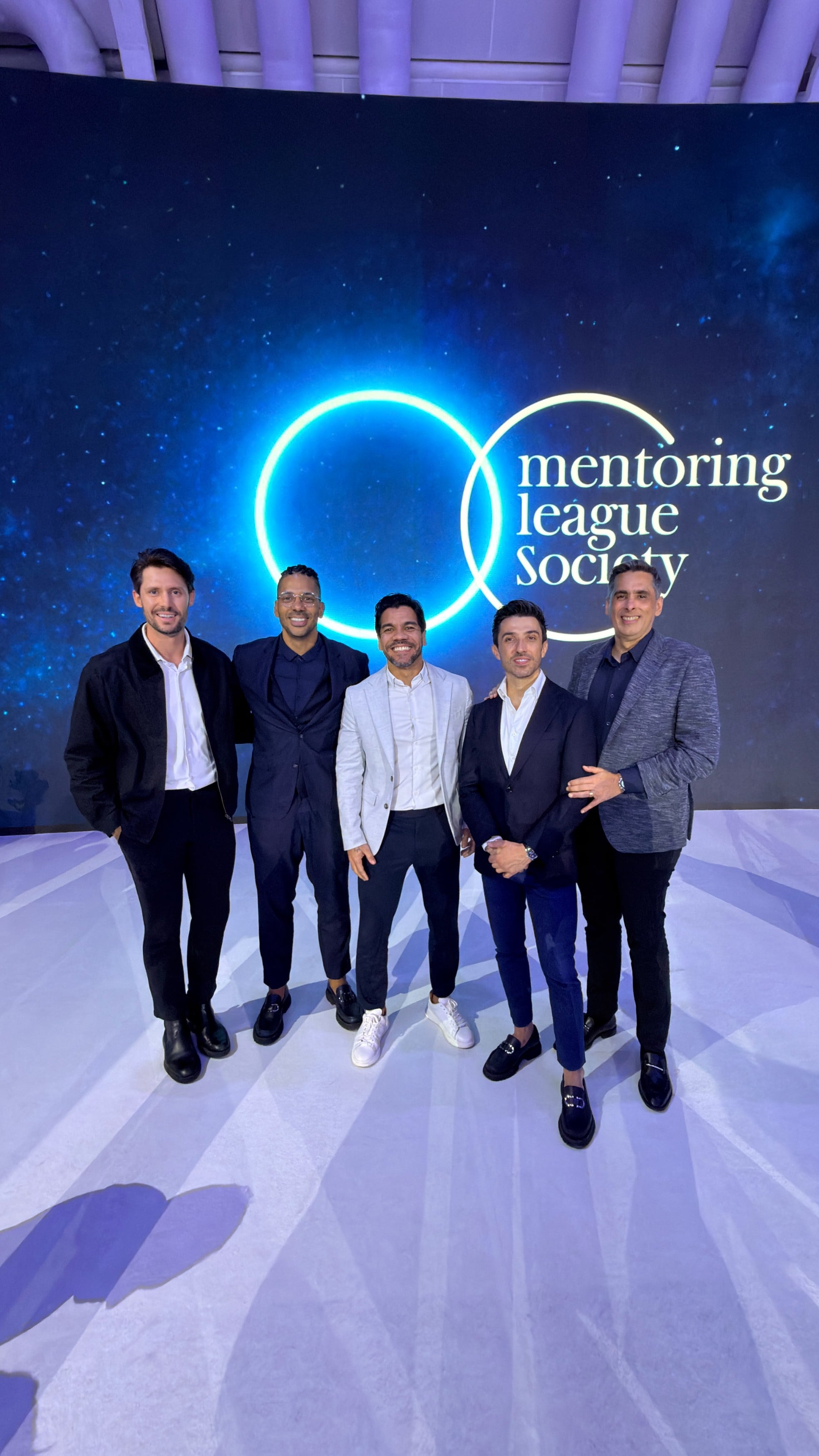 Igor Moraes com os sócios da Mentoring League Society