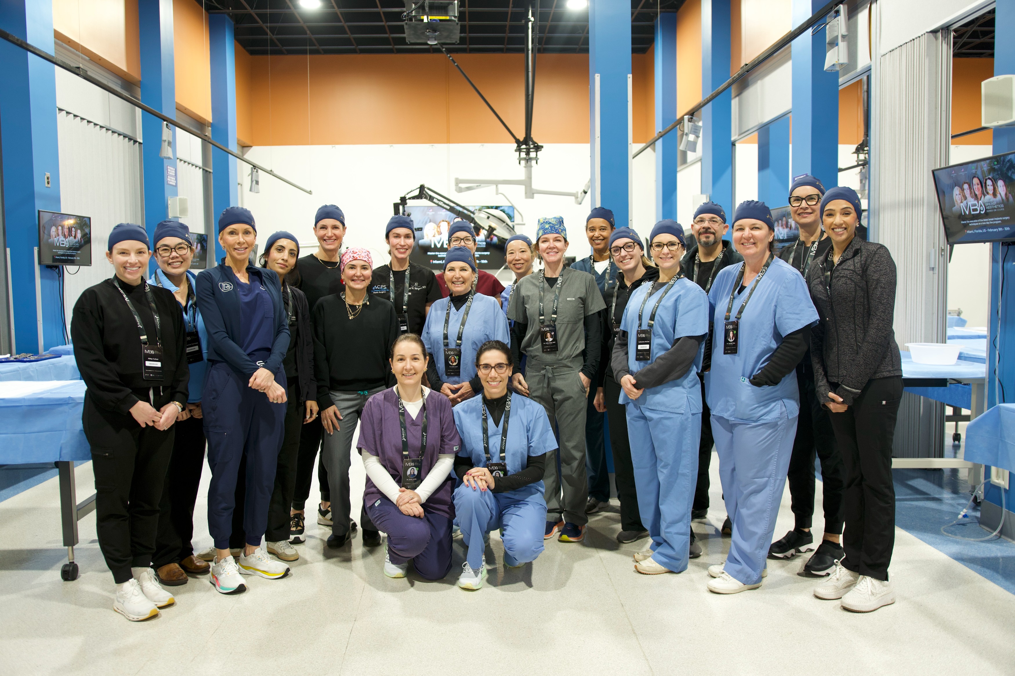 Faculty and participants of the Miami Breast Aesthetics course at MARC Institute