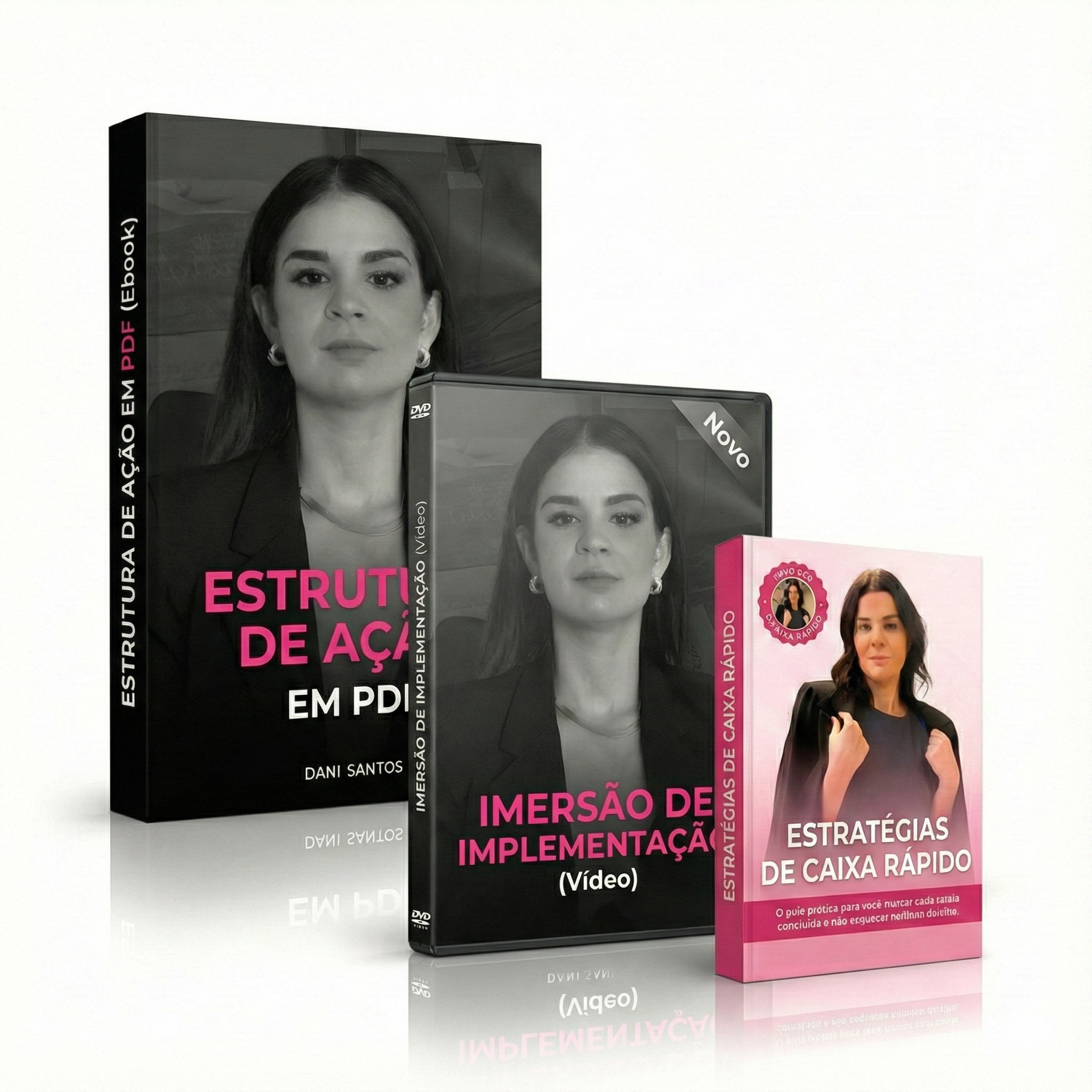 Mockup do Pacote Completo Guia Zero Estoque