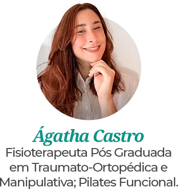 Ágatha Castro, especialista em traumato-ortopédica e Pilates no Instituto Bruno Gonçalves em Itabuna, referência em reabilitação e tratamento da dor.