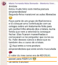 Depoimento de aluna