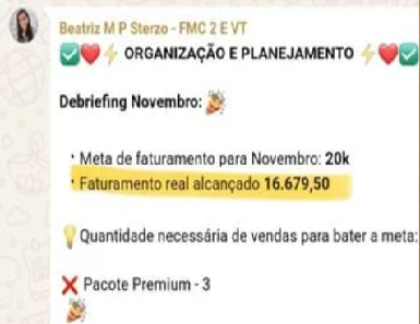 Depoimento de aluna