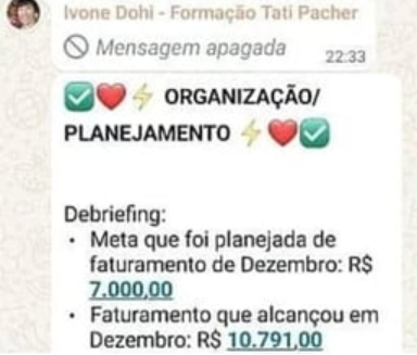 Depoimento de aluna