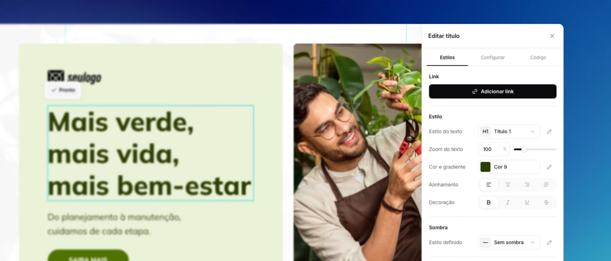 Adicionar seu conteúdo