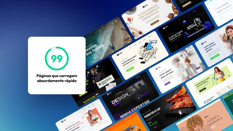 Comparativo: nota ruim no PageSpeed x nota alta de uma página GreatPages