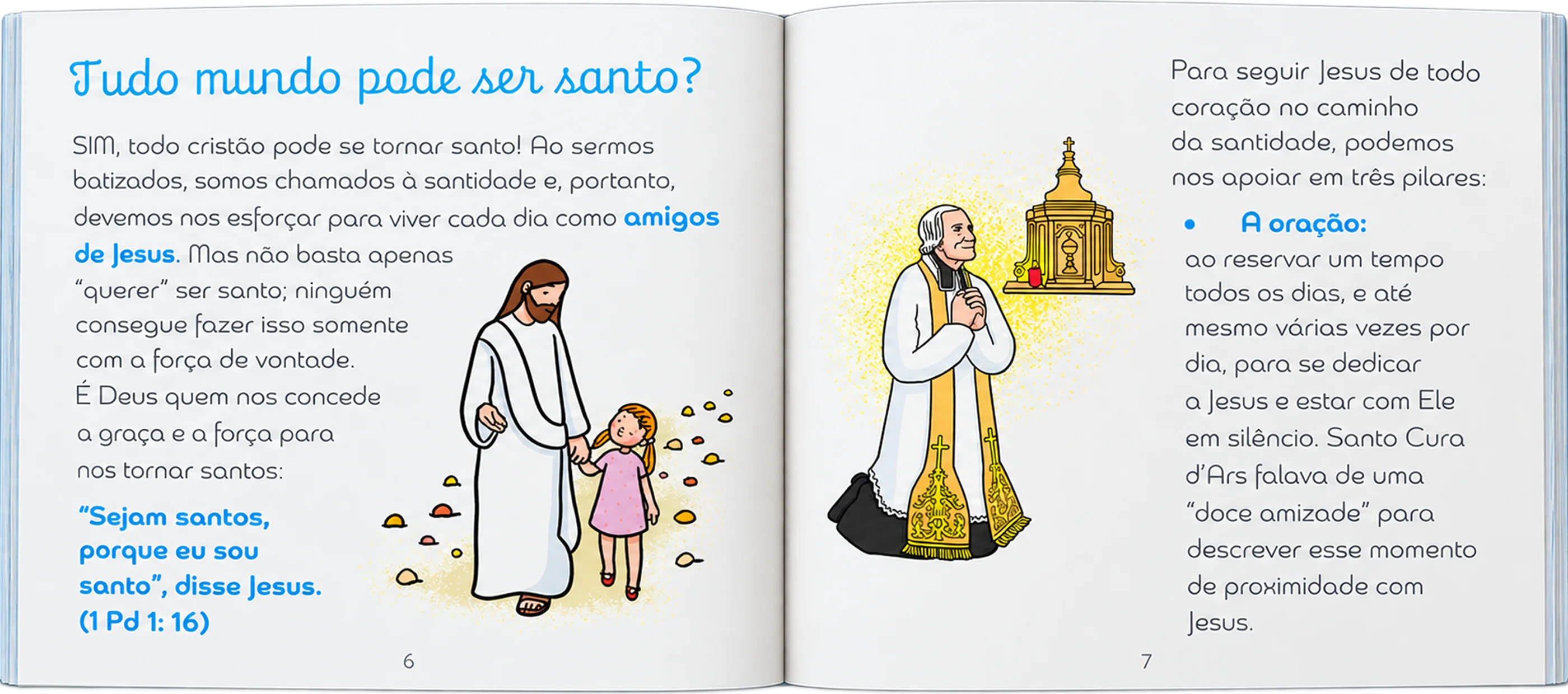 Página do livro Explique-me: a santidade