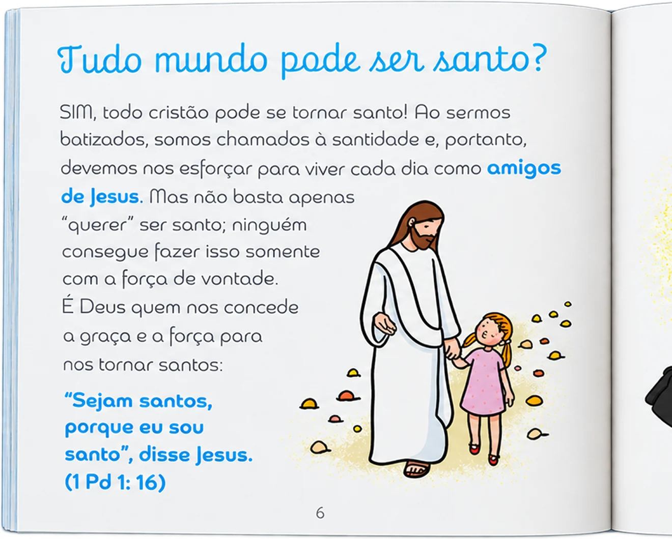 Página do livro Explique-me: a santidade