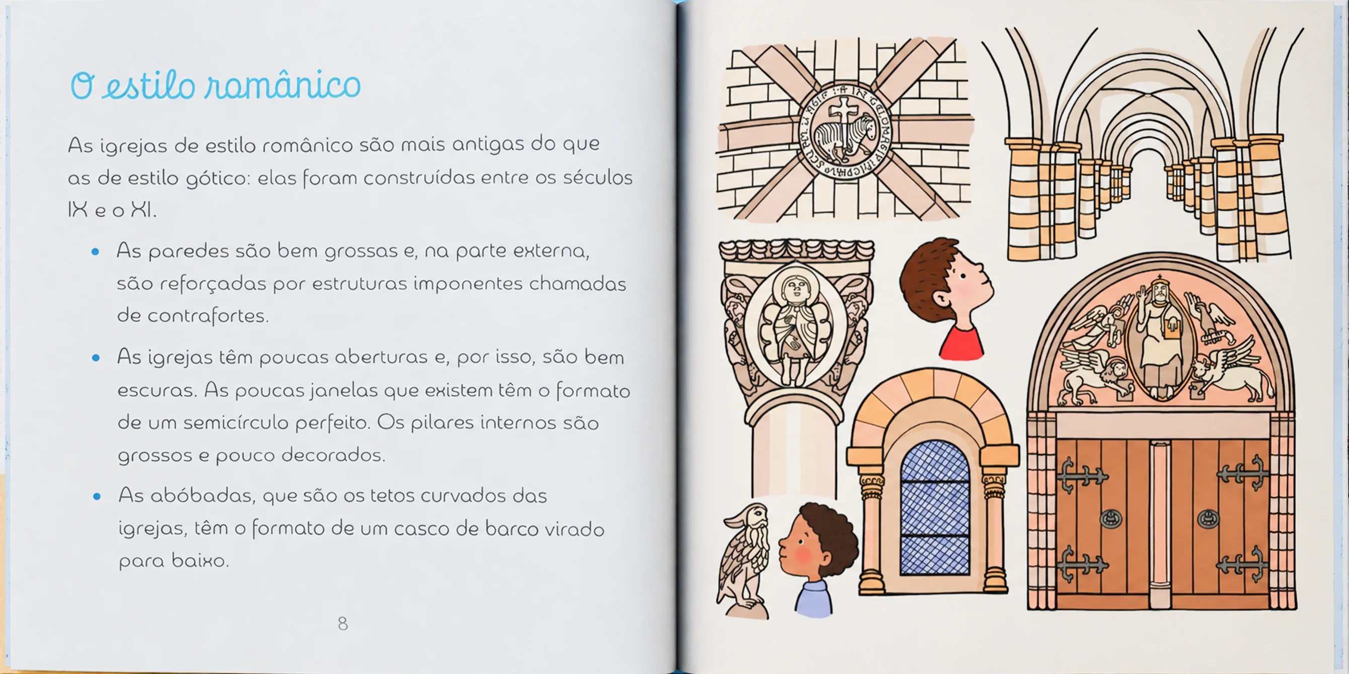 Página do livro Explique-me: as igrejas