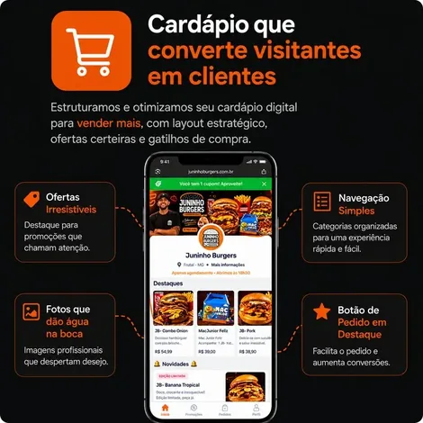 Cardápio digital de alta conversão