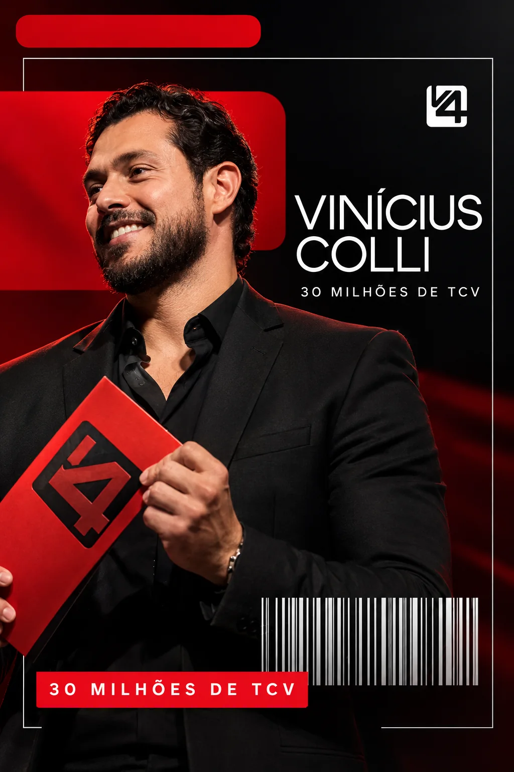 Vinícius Colli, franqueado V4 · 30 milhões de TCV