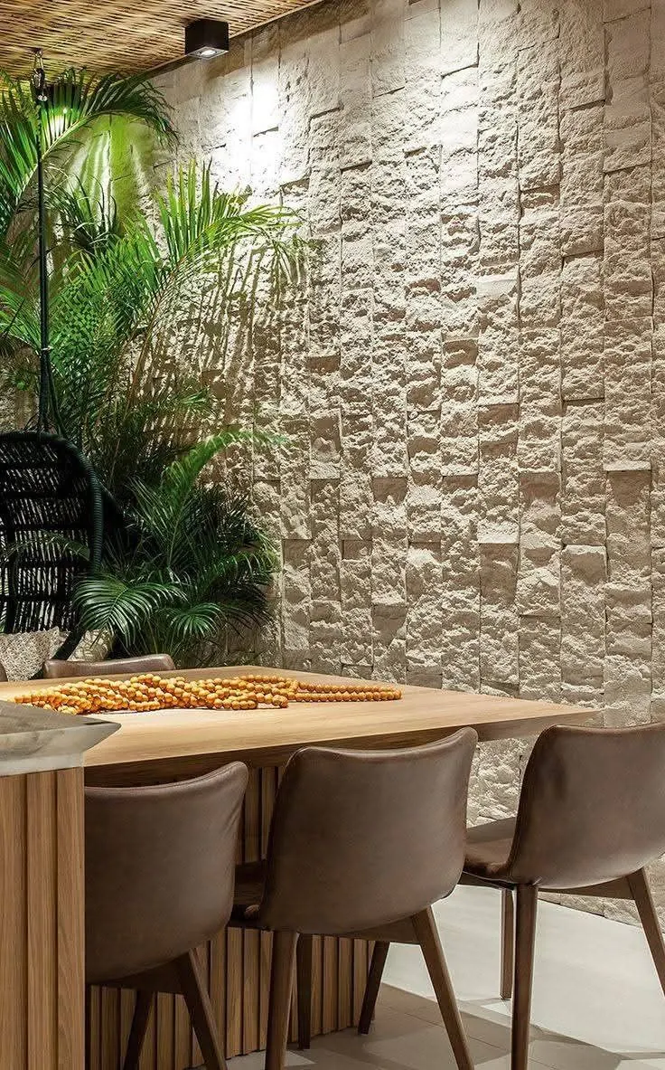 Área gourmet em Rock Face Bege
