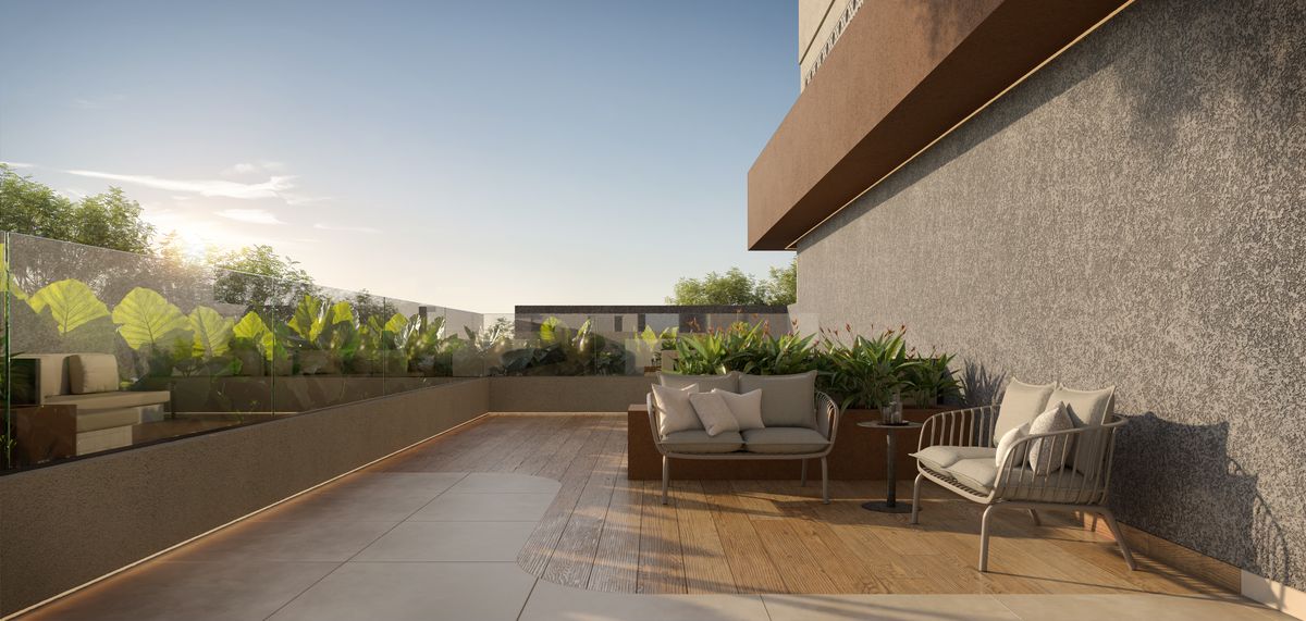 Terraço Aéreo Mirante ao pôr do sol
