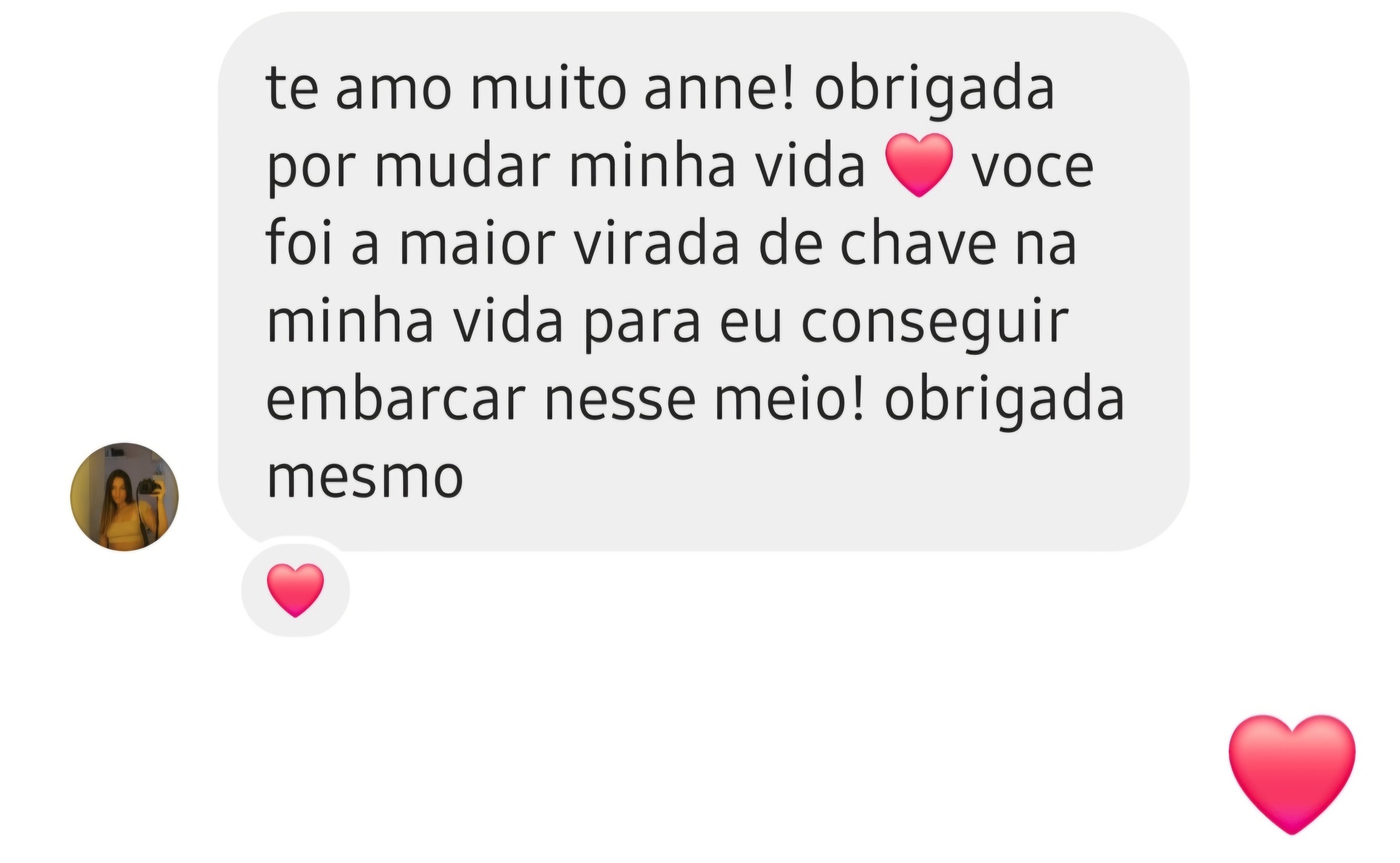 Depoimento 2 apresentado no site de Anne Viana