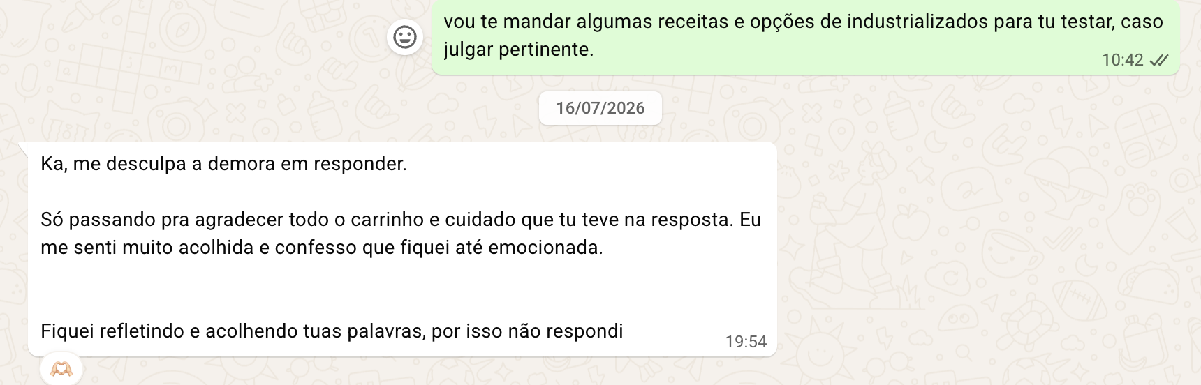 Acolhimento e cuidado na resposta