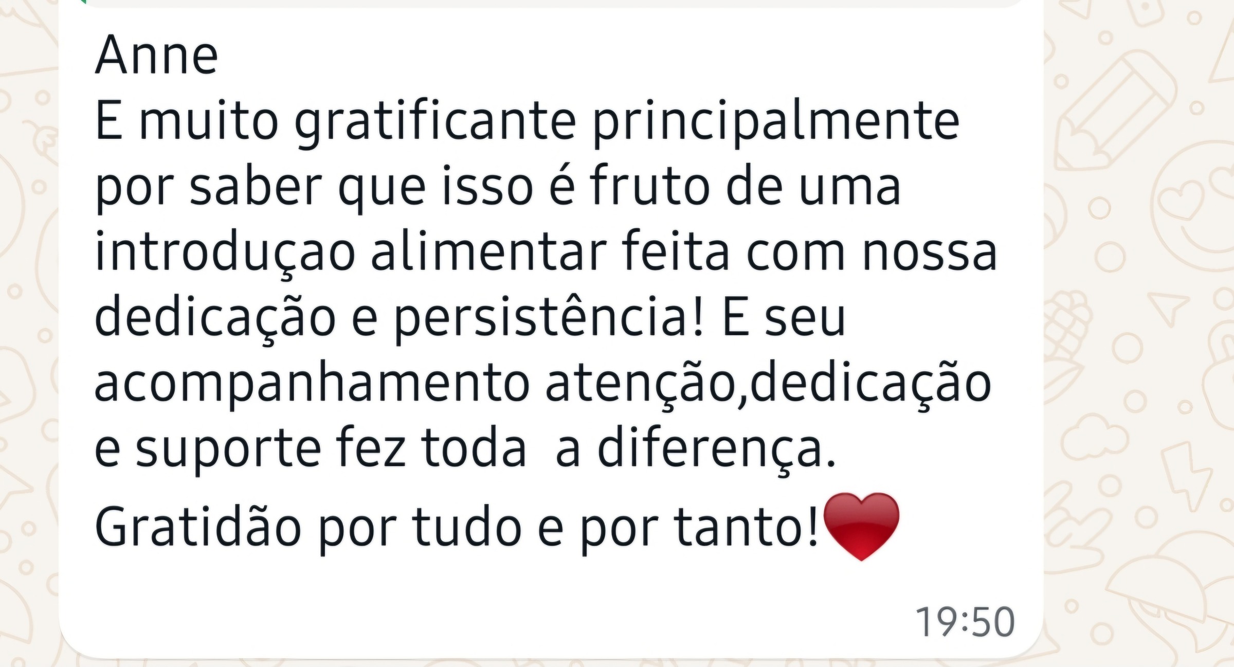 Depoimento 3 apresentado no site de Anne Viana