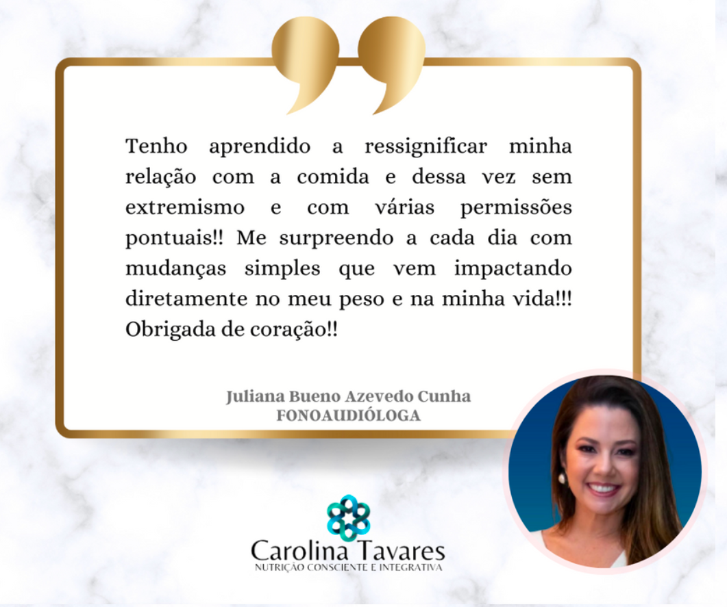 Depoimento de Juliana Bueno Azevedo Cunha, preservado da página original do Método Reprograma Intestino