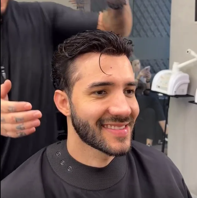 Cliente 1 após aplicação e corte