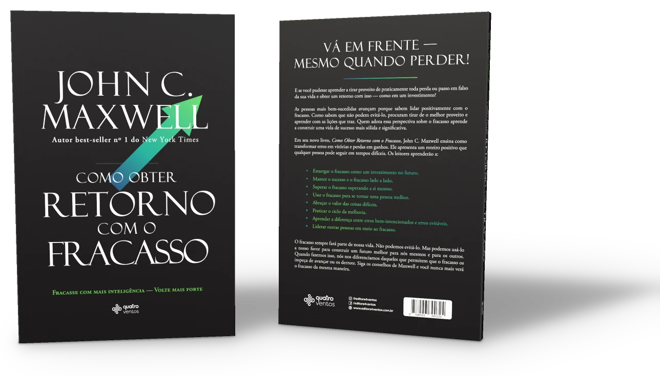 Frente e verso do livro Como Obter Retorno com o Fracasso