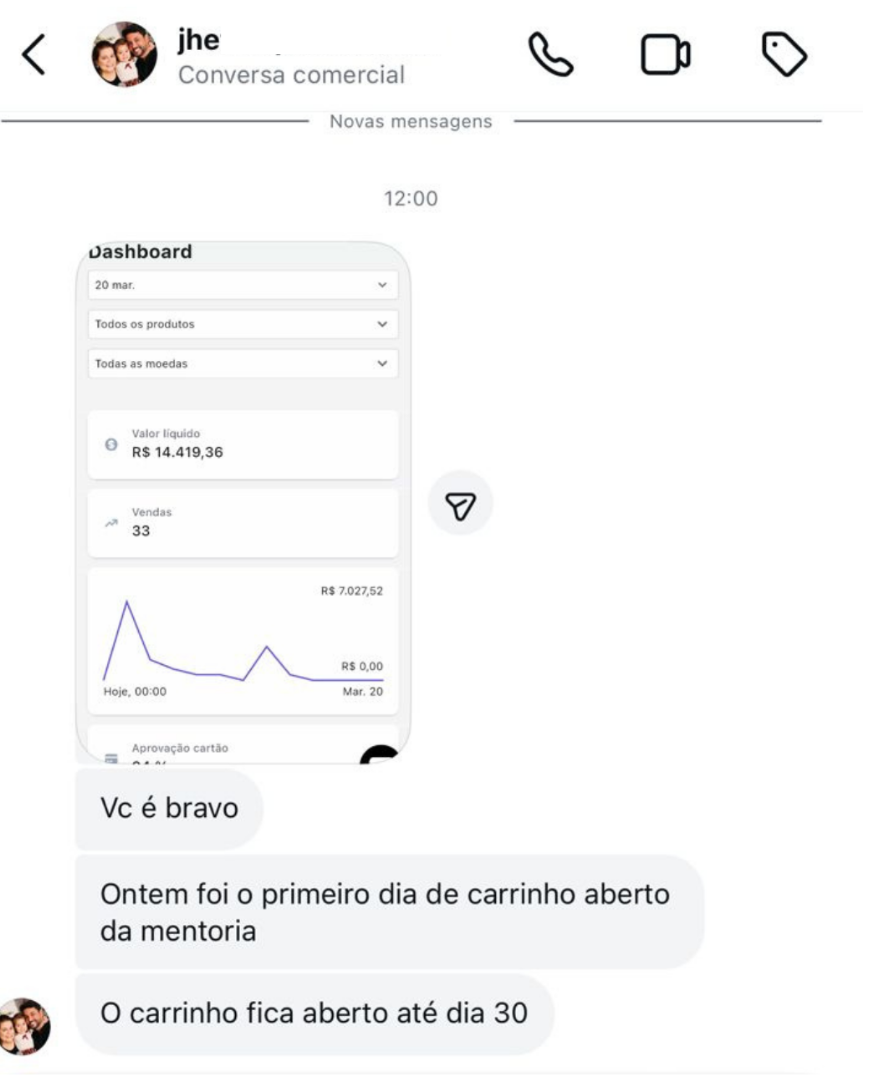 Depoimento de aluno do Funil de 1 Dia