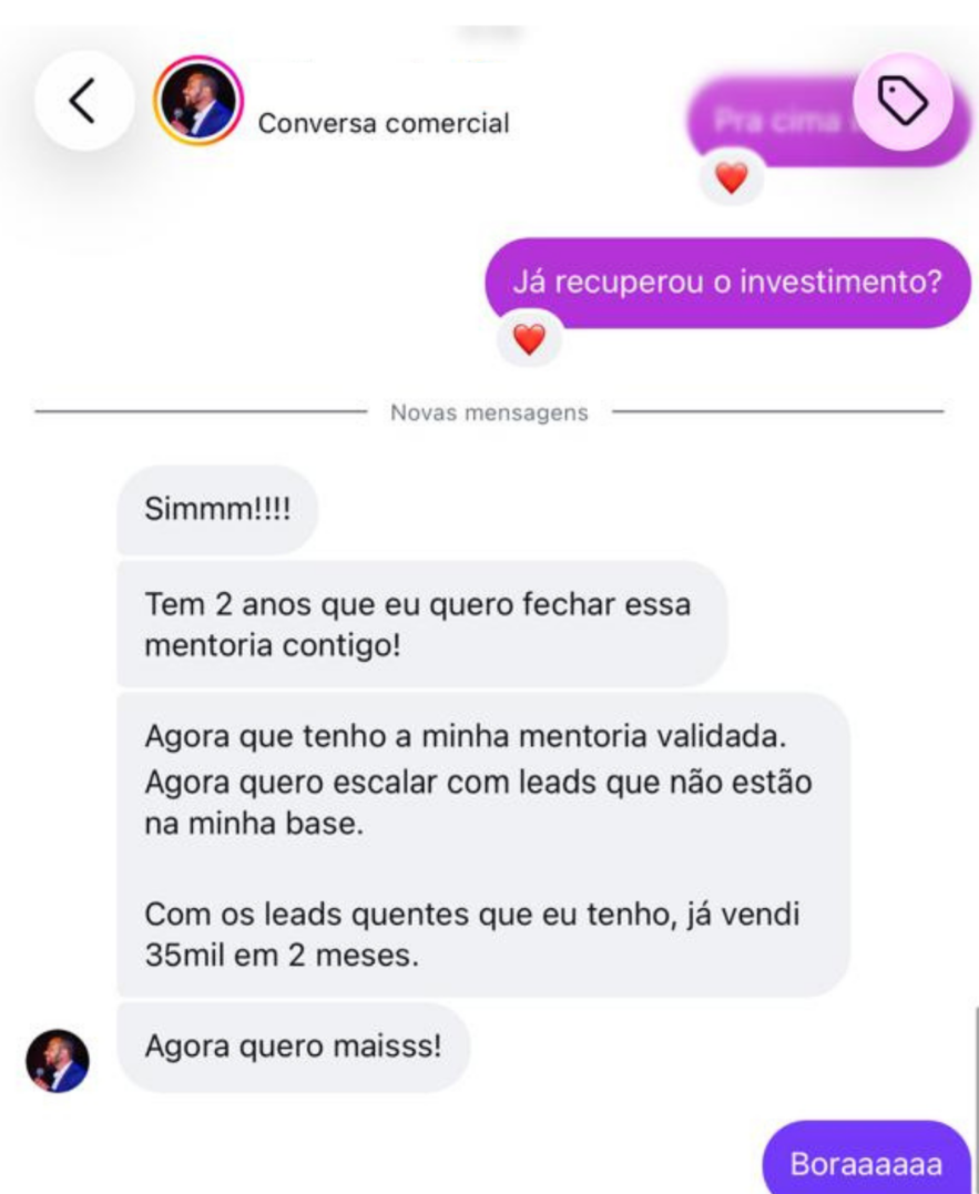Depoimento de aluno do Funil de 1 Dia