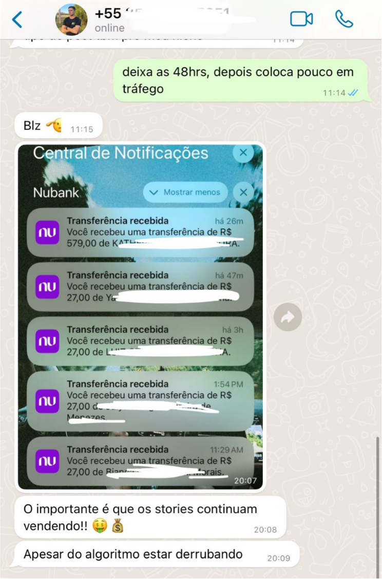 Depoimento de aluno do Funil de 1 Dia