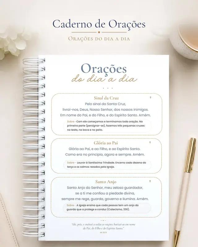 Página Orações do dia a dia