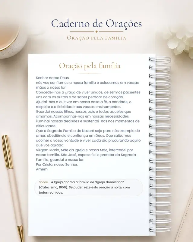 Página Oração pela família