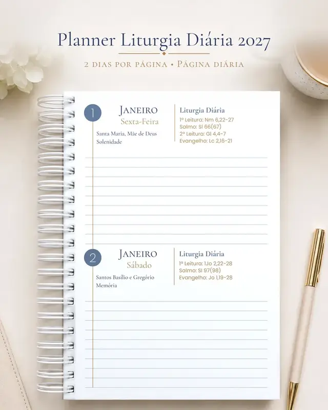 Planner no formato 2 dias por página