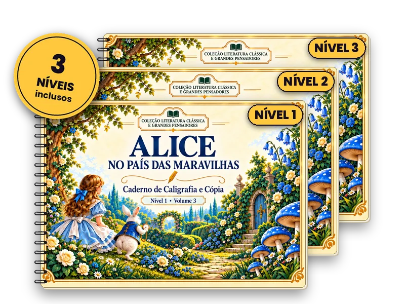 Caligrafia · Livro 3 · Alice no País das Maravilhas