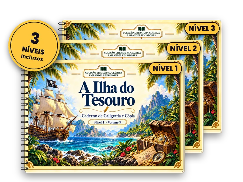 Caligrafia · Livro 9 · A Ilha do Tesouro